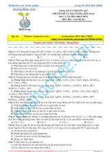 Đề tổng ôn lý thuyết Hóa học 12 năm 2017